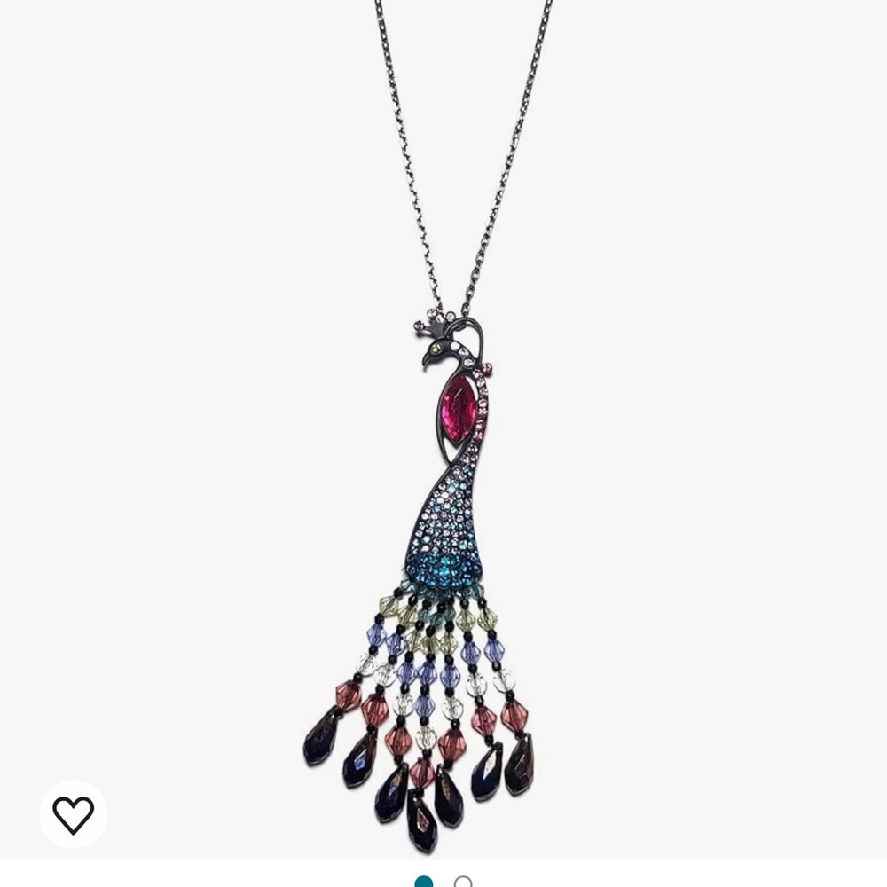 Betsey Johnson Peacock 71cm Necklace NWOT
